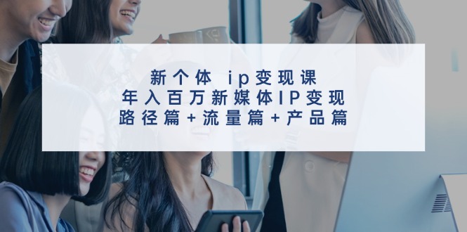 新个体ip变现课,年入百万新媒体IP变现,路径篇+流量篇+产品篇-木子聊项目