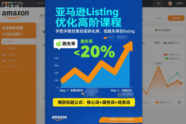 亚马逊Listing优化高阶课程，手把手教你策划高转化率、低跳失率的listing-木子聊项目