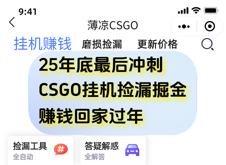 用CSGO游戏挂机捡漏掘金赚钱掘金，一部手机轻松日入500+-木子聊项目