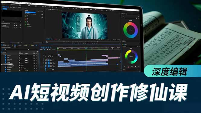 AI短视频创作修仙课，从炼气到金仙、爆款复刻、深度编辑，掌握全栈AI能力-木子聊项目