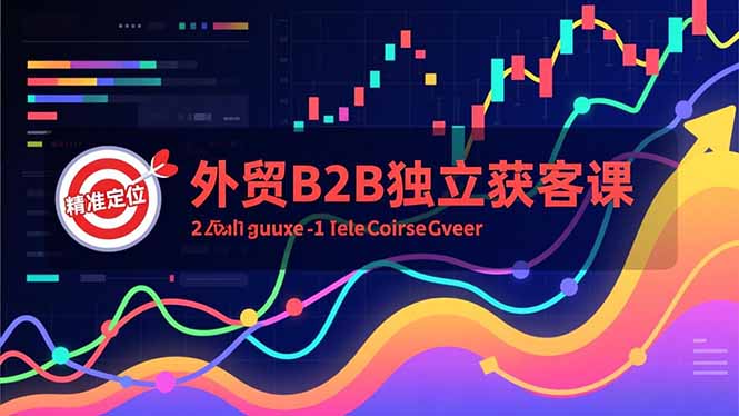 外贸B2B独立获客课，Facebook主页搭建、消息互动广告、精准定位，打造高询盘系统-木子聊项目