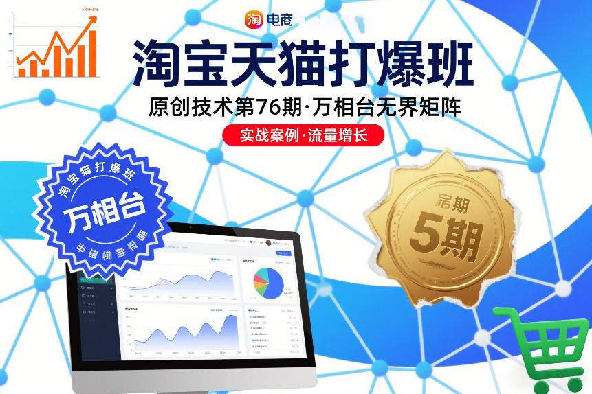 淘宝天猫打爆班原创技术第76期，万相台无界矩阵-木子聊项目