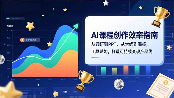 AI课程创作效率指南，从调研到PPT、从大纲到海报，工具赋能，打造可持续变现产品线-木子聊项目