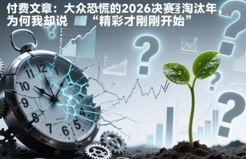 付费文章：大众恐慌的2026决赛淘汰年，为何我却说“精彩才刚刚开始”？-木子聊项目
