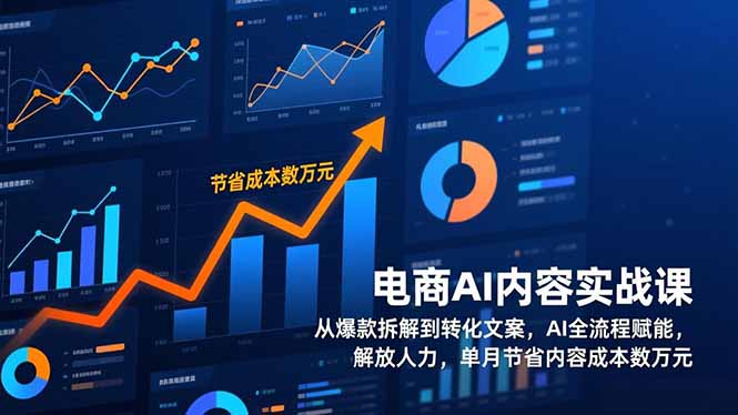 电商AI内容实战课，从爆款拆解到转化文案，AI全流程赋能，解放人力，单月节省内容成本数万元-木子聊项目