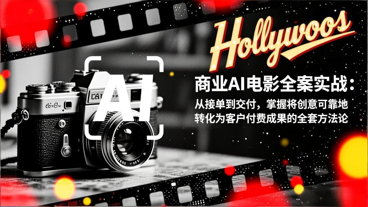 商业AI电影全案实战：从接单到交付，掌握将创意可靠地转化为客户付费成果的全套方法论-木子聊项目