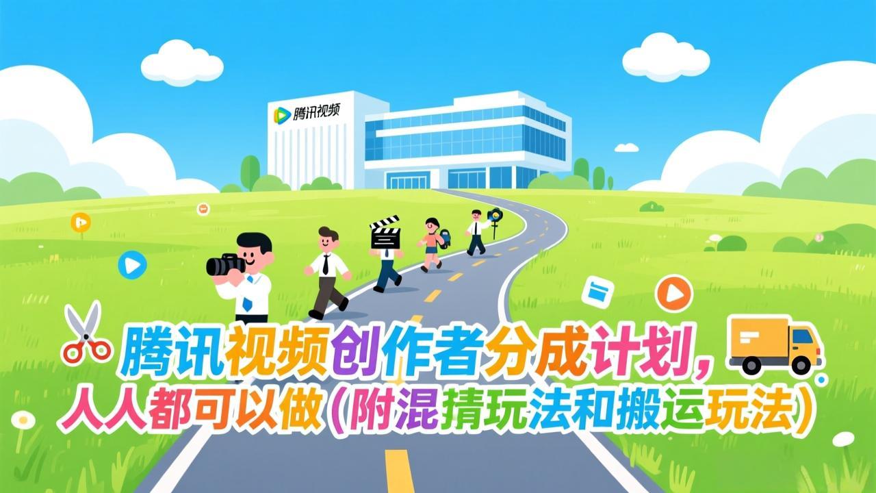 腾讯视频创作者分成计划，人人都可以做(附混剪玩法和搬运玩法-木子聊项目