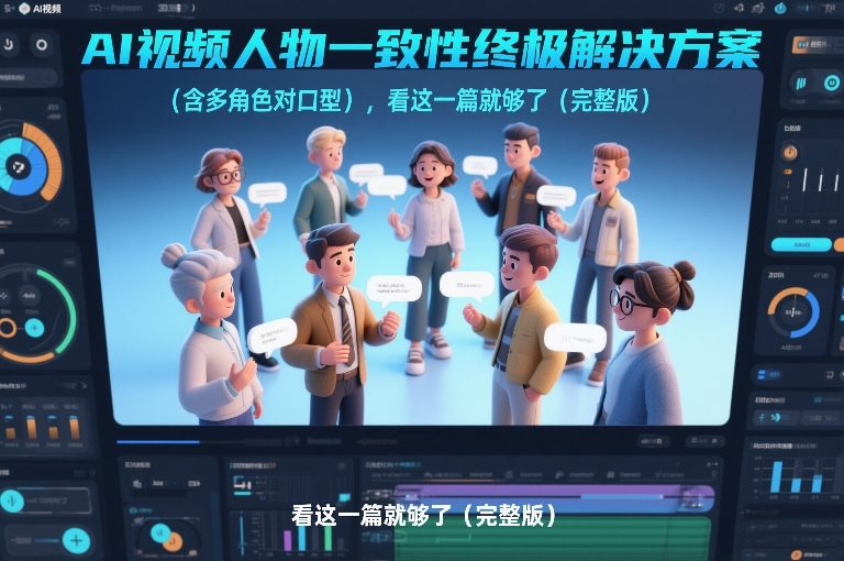 AI视频人物一致性终极解决方案(含多角色对口型)，看这一篇就够了(完整版)-木子聊项目