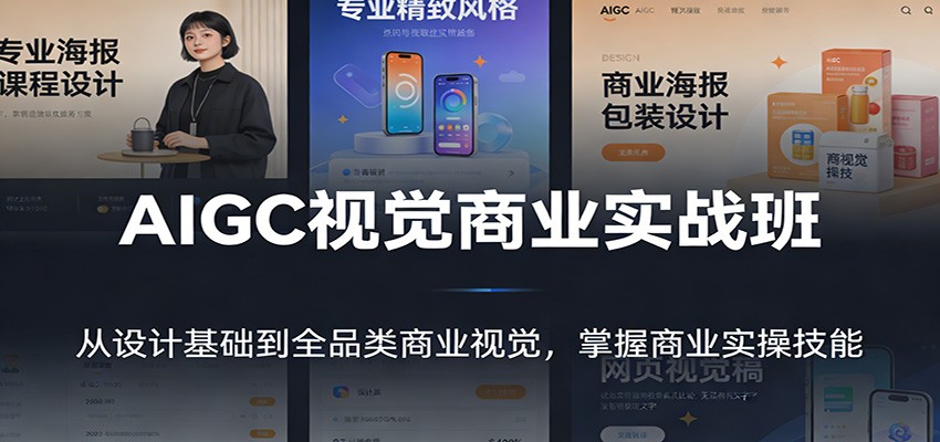 AIGC视觉商业实战班：从设计基础到全品类商业视觉，掌握商业实操技能-木子聊项目