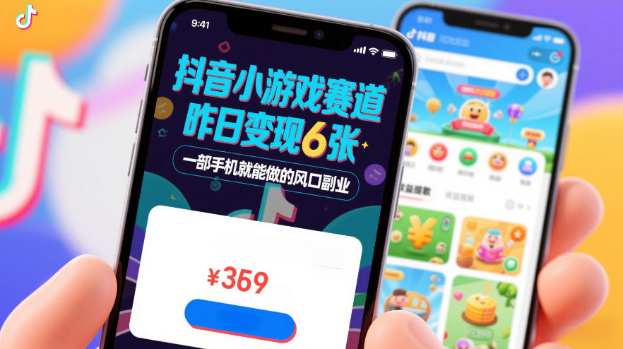抖音小游戏赛道，昨日变现600+，零基础一部手机就能做的风口副业【揭秘】-木子聊项目
