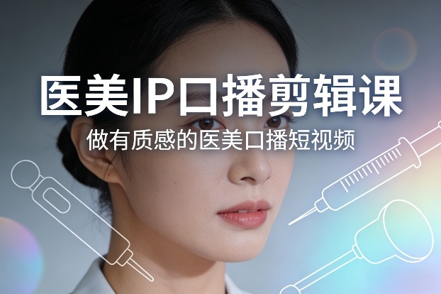 医美IP口播剪辑课，做有质感的医美口播短视频-木子聊项目