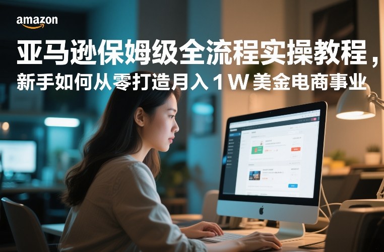 亚马逊保姆级全流程实操教程，新手如何从零打造月入1W美金电商事业-木子聊项目