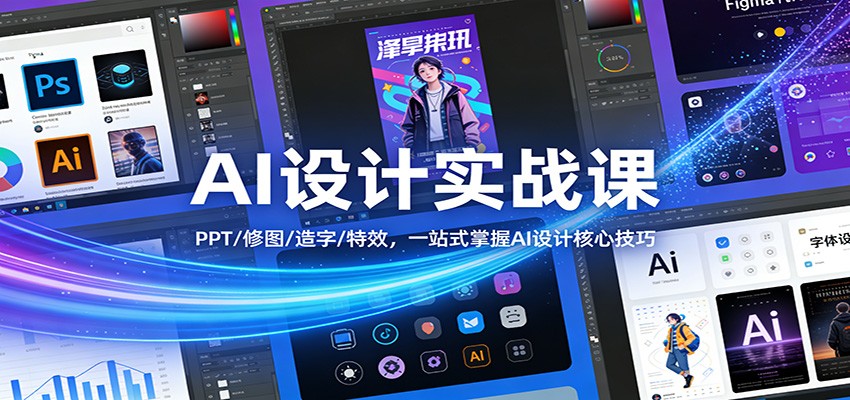 AI设计实战课：PPT/修图/造字/特效，一站式掌握AI设计核心技巧-木子聊项目