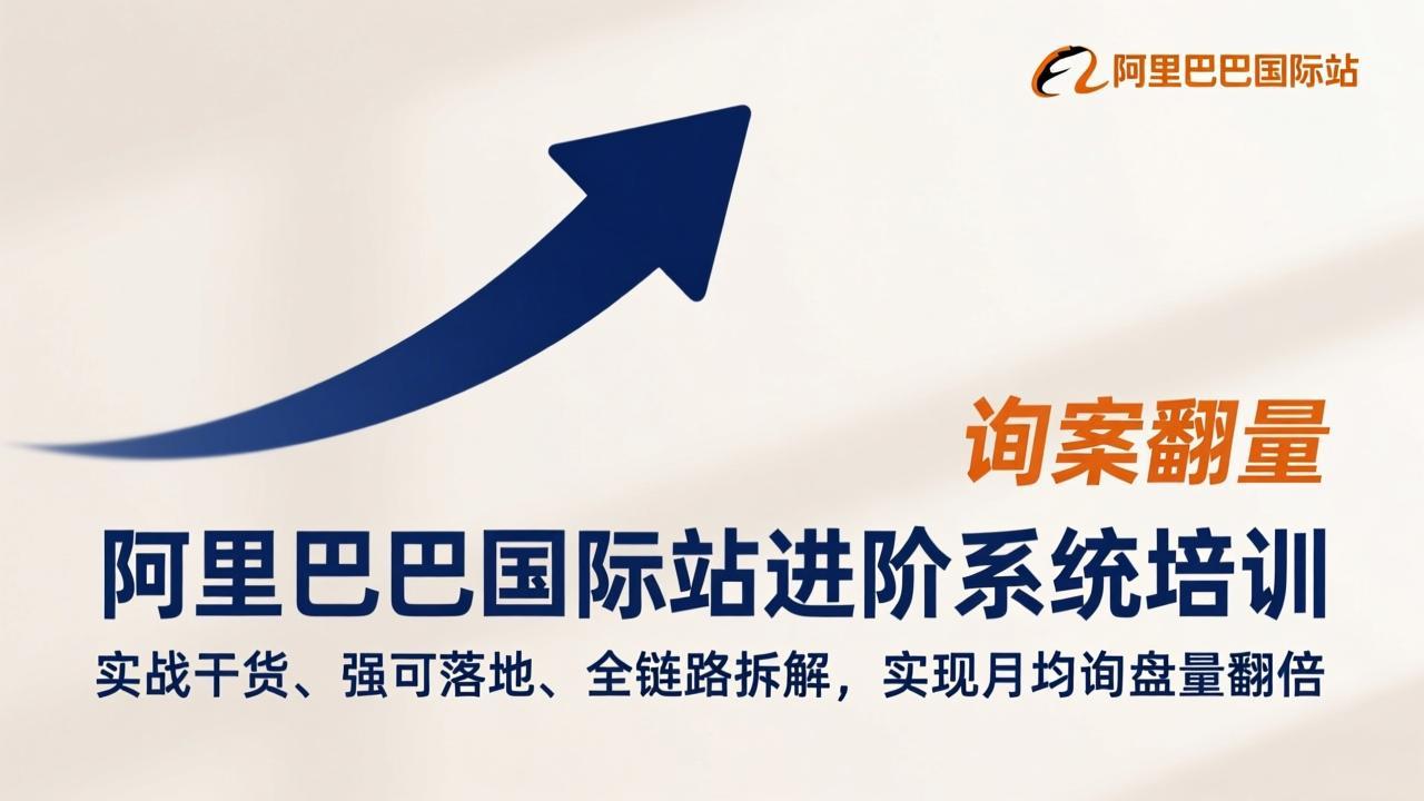 阿里巴巴国际站进阶系统培训，实战干货、强可落地、全链路拆解，实现月均询盘量翻倍-木子聊项目