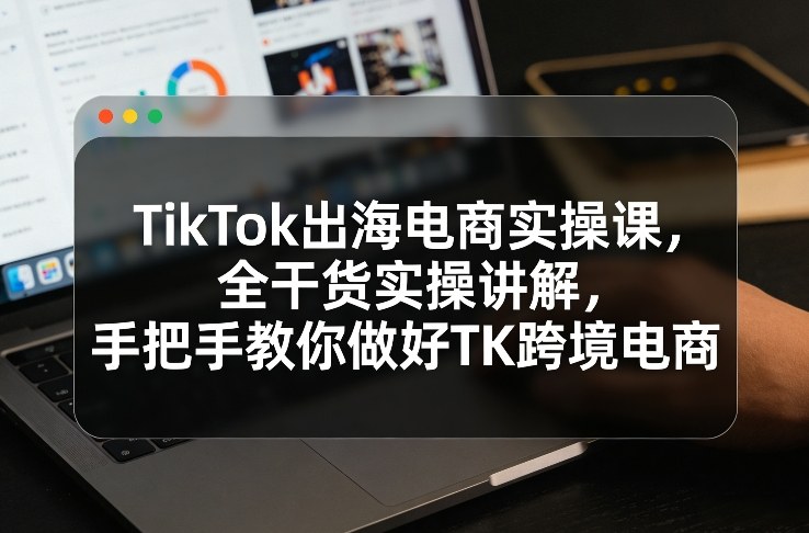 TikTok出海电商实操课，全干货实操讲解，手把手教你做好TK跨境电商-木子聊项目