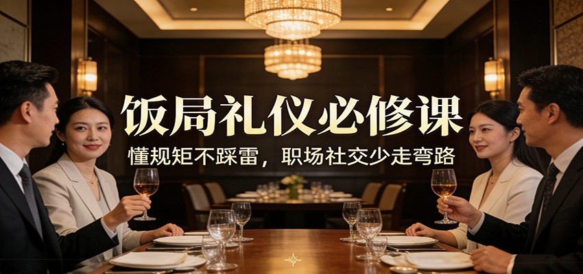公众号收费文章：《饭局礼仪必修课：懂规矩不踩雷，职场社交少走弯路》-木子聊项目
