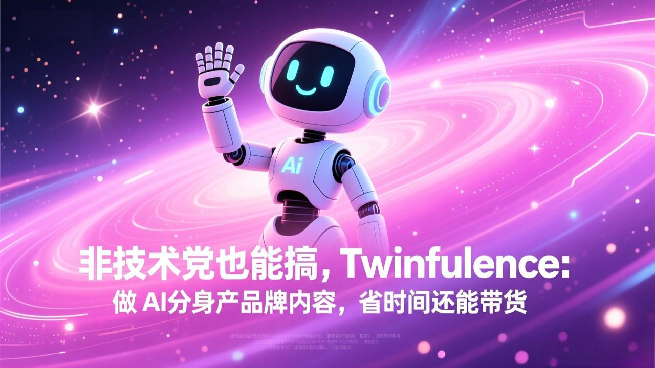 非技术党也能搞!Twinfluence:做 AI 分身产品牌内容,省时间还能带货-木子聊项目