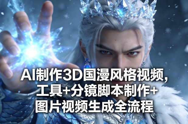 AI制作3D国漫风格视频，工具+分镜脚本制作+图片视频生成全流程-木子聊项目