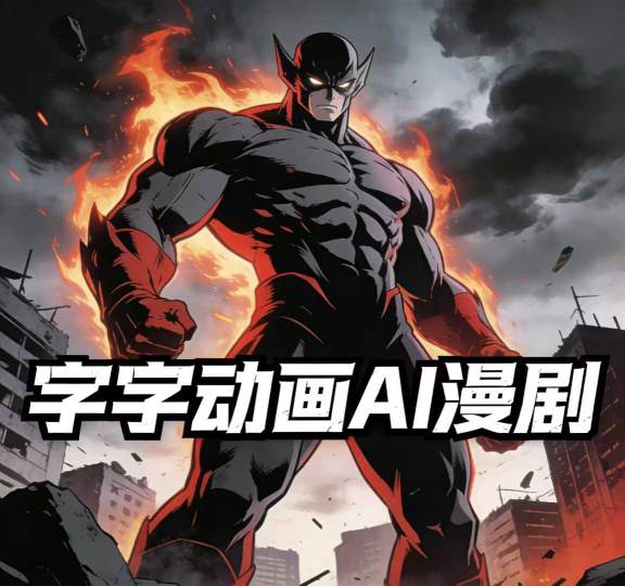 字字动画AI漫剧2026年第1期系统课程，小白看完就能学会实操的漫剧课，单人月收1-3W-木子聊项目