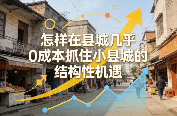 付费文章：怎样在县城几乎0成本抓住小县城的结构性机遇-木子聊项目