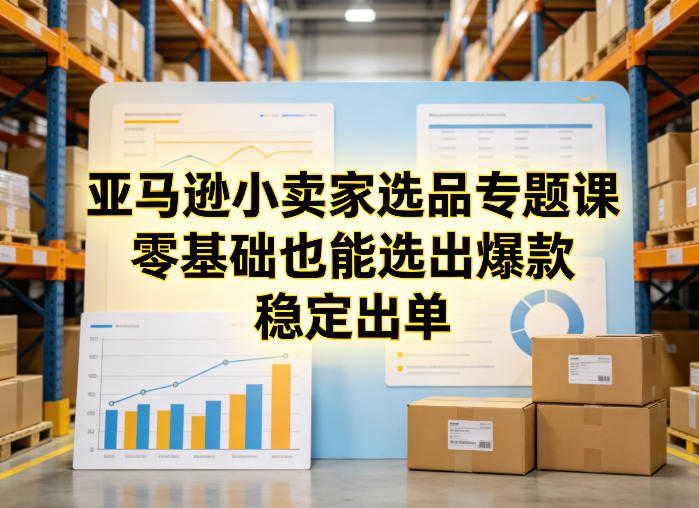 亚马逊小卖家选品专题课，零基础也能选出爆款，稳定出单-木子聊项目