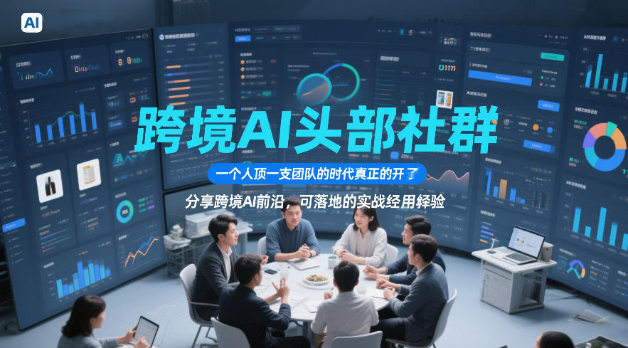 跨境AI头部社群，一个人顶一支团队的时代真正的开始了，分享跨境AI前沿，可落地的实战经验(更新3月)-木子聊项目