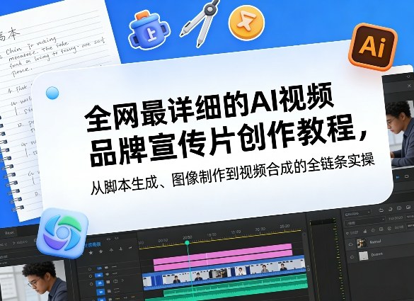 全网最详细的AI视频品牌宣传片创作教程，从脚本生成、图像制作到视频合成的全链条实操-木子聊项目