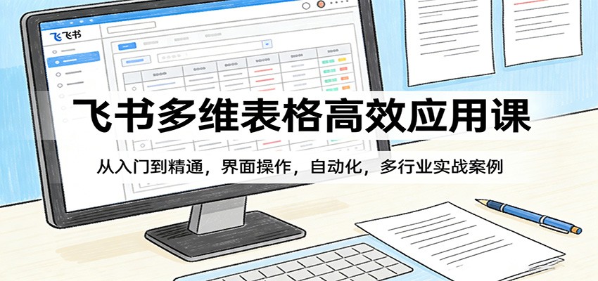 飞书多维表格高效应用课：从入门到精通，界面操作，自动化，多行业实战案例-木子聊项目
