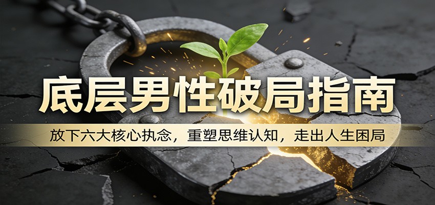 底层男性破局指南:放下六大核心执念,重塑思维认知,走出人生困局-木子聊项目