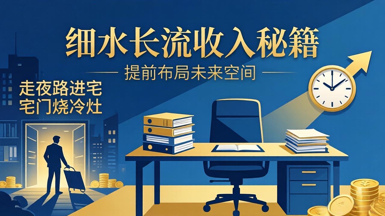 某付费文章：细水长流收入秘籍：走夜路进宅门烧冷灶，提前布局未来空间-木子聊项目