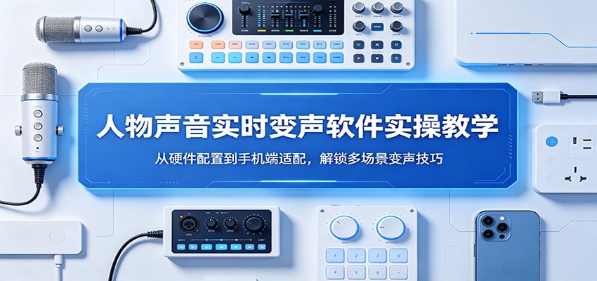 人物声音实时变声软件实操教学:从硬件配置到手机端适配,解锁多场景变声技巧-木子聊项目