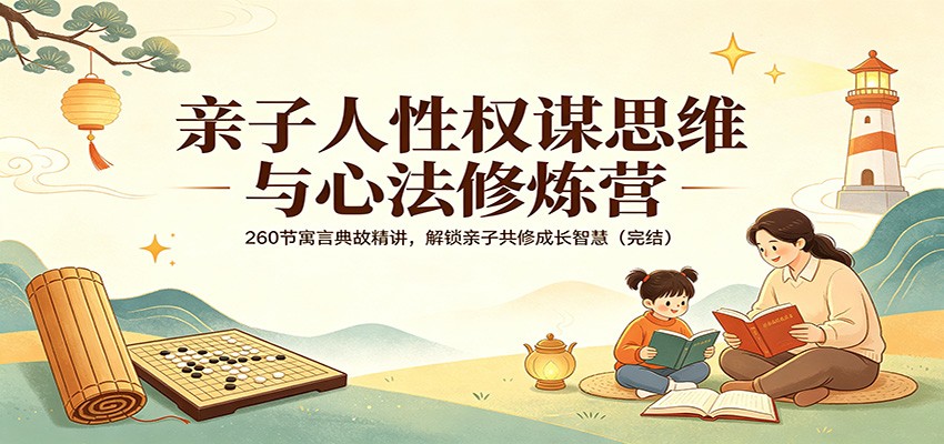 亲子人性权谋思维与心法修炼营：260节寓言典故精讲，解锁亲子共修成长智慧(完结)-木子聊项目