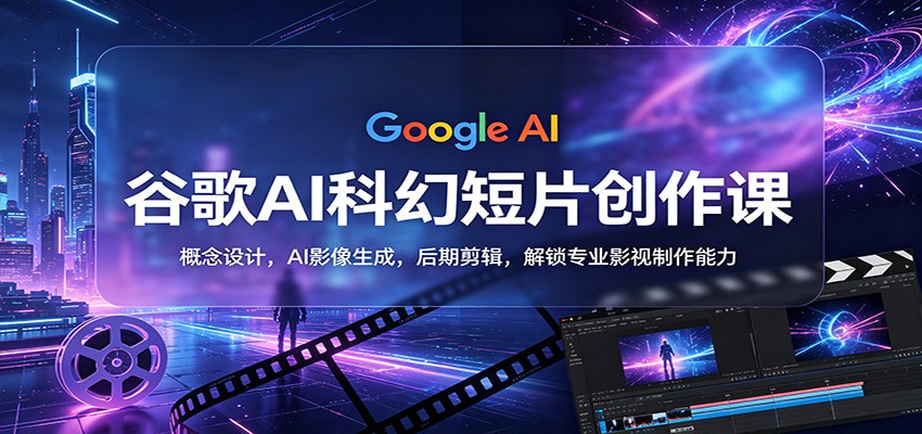 谷歌AI科幻短片创作课：概念设计，AI影像生成，后期剪辑，解锁专业影视制作能力-木子聊项目
