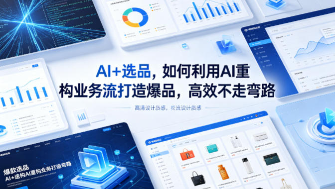 AI+选品，如何利用AI重构业务流打造爆品，高效不走弯路-木子聊项目