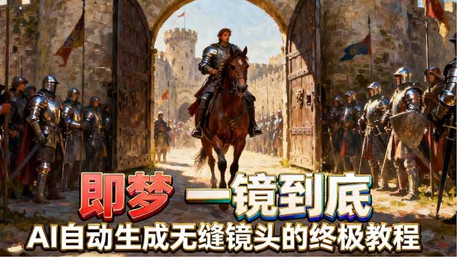 即梦AI一镜到底终极教程，智能补帧+运镜技巧，AI自动生成无缝丝滑长镜头高效出片-木子聊项目