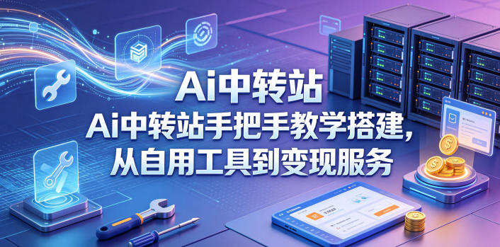 Ai中转站手把手教学搭建，从自用工具到变现服务-木子聊项目