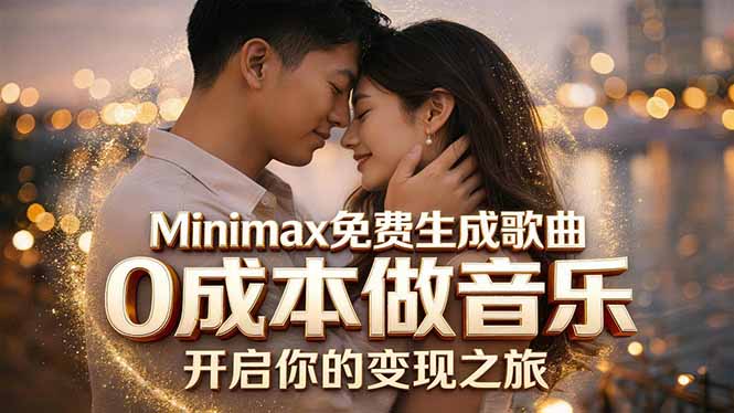 Minimax免费生成歌曲实测！0成本做音乐，说唱流行Lofi一键生成-木子聊项目