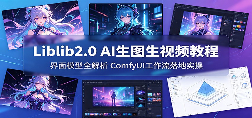 Liblib2.0 AI生图生视频教程：界面模型全解析，ComfyUI工作流落地实操-木子聊项目