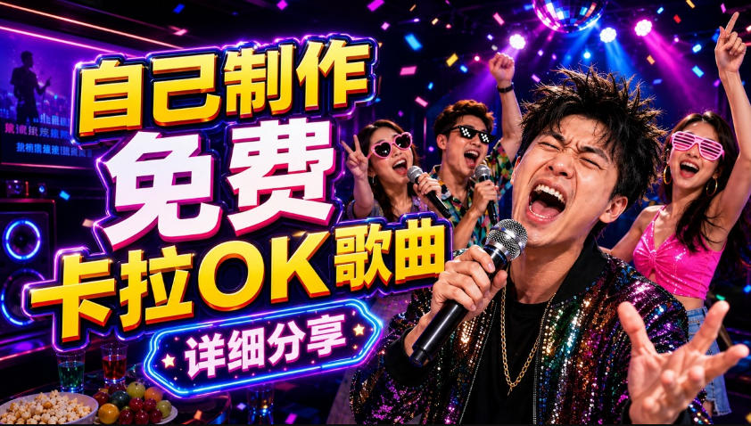 零基础AI制作免费卡拉OK视频教程，从歌曲生成、音轨分离到字幕制作、视频导出，手把手教学-木子聊项目