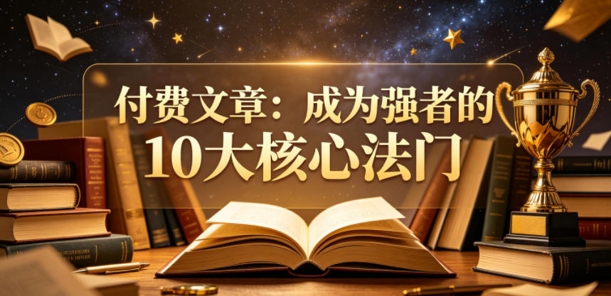 付费文章：成为强者的10大核心法门-木子聊项目