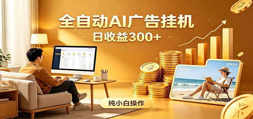 AI风口项目，全程解放双手，后台自动运行赚取收益，每天稳定收益300+-木子聊项目