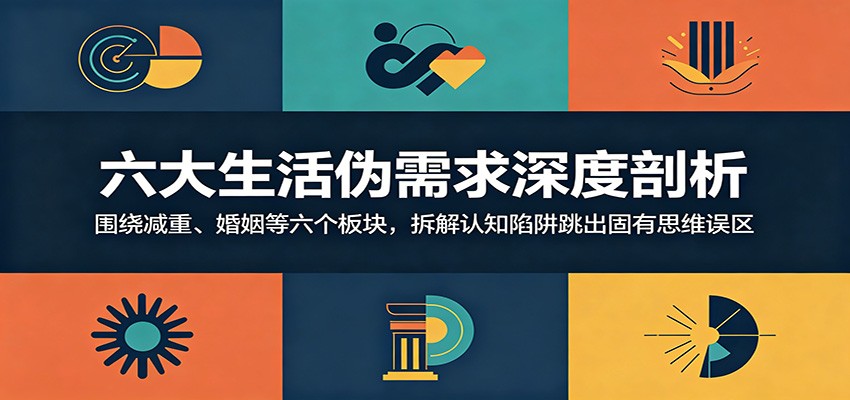 六大生活伪需求深度剖析:围绕减重、婚姻等六个板块,拆解认知陷阱跳出固有思维误区-木子聊项目