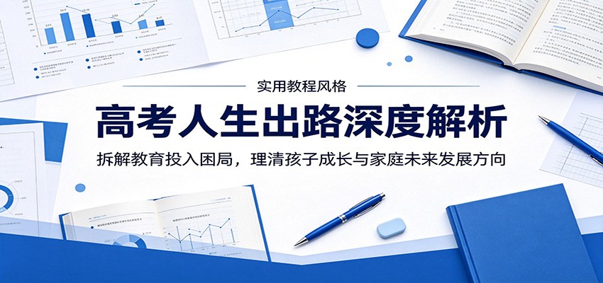 高考人生出路深度解析:拆解教育投入困局,理清孩子成长与家庭未来发展方向-木子聊项目