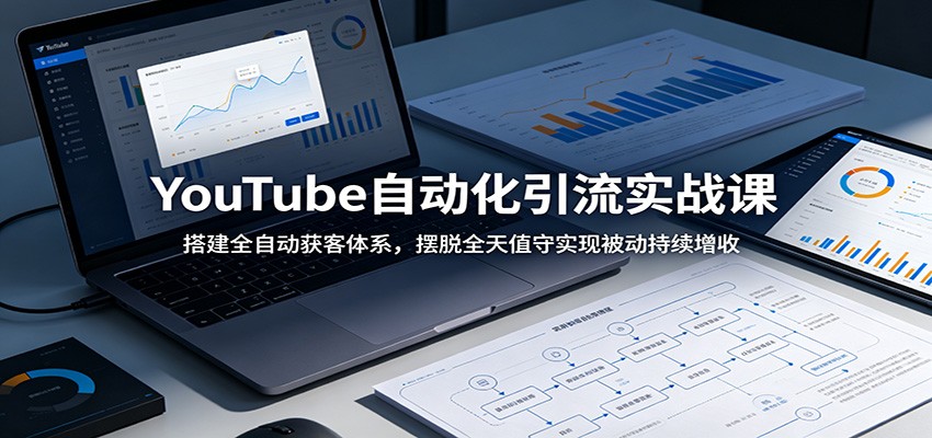 YouTube自动化引流实战课：搭建全自动获客体系，摆脱全天值守实现被动持续增收-木子聊项目