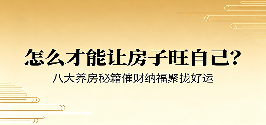 付费文章《怎么才能让房子旺自己?》八大养房秘籍催财纳福聚拢好运-木子聊项目