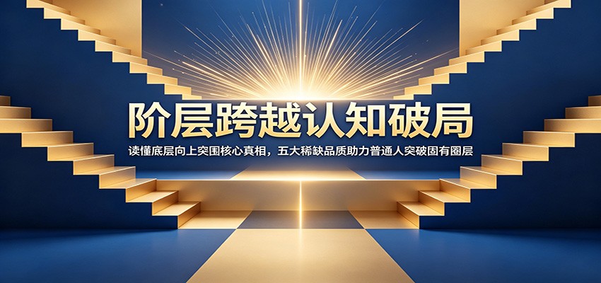 阶层跨越认知破局：读懂底层向上突围核心真相，五大稀缺品质助力普通人突破固有圈层-木子聊项目