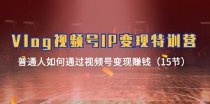 (11654期)Vlog 视频号IP变现特训营,普通人如何通过视频号变现赚钱(15节)-木子聊项目