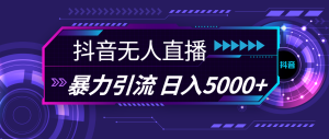 （11709期）抖音无人直播，暴利引流，日入5000+-木子聊项目
