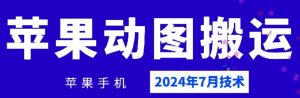 2024年7月苹果手机动图搬运技术-木子聊项目