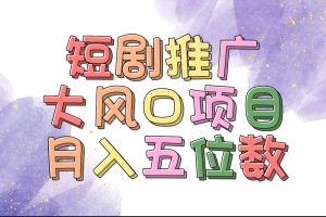 （11879期）拥有睡眠收益的短剧推广大风口项目，十分钟学会，多赛道选择，月入五位数-木子聊项目